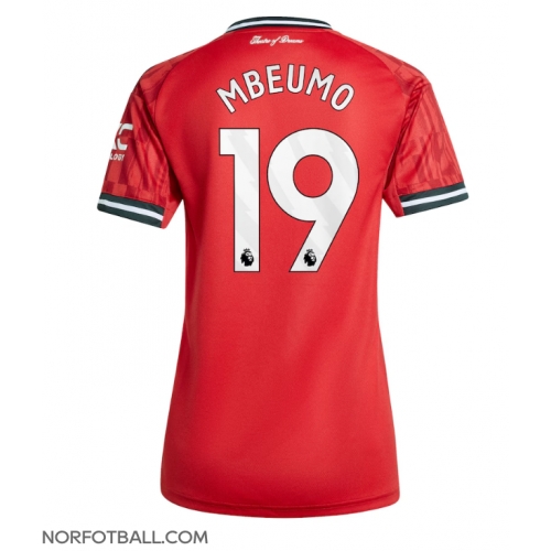 Billige Fotballdrakt Manchester United Bryan Mbeumo #19 Replika Hjemmedrakt Dame 2025-26 Kortermet Billige Fotballdrakt Manchester United Bryan Mbeumo #19 Replika Hjemmedrakt Dame 2025-26 Kortermet